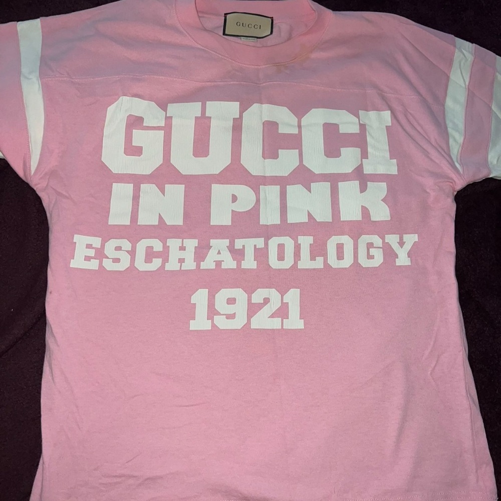 Pink Gucci shirt